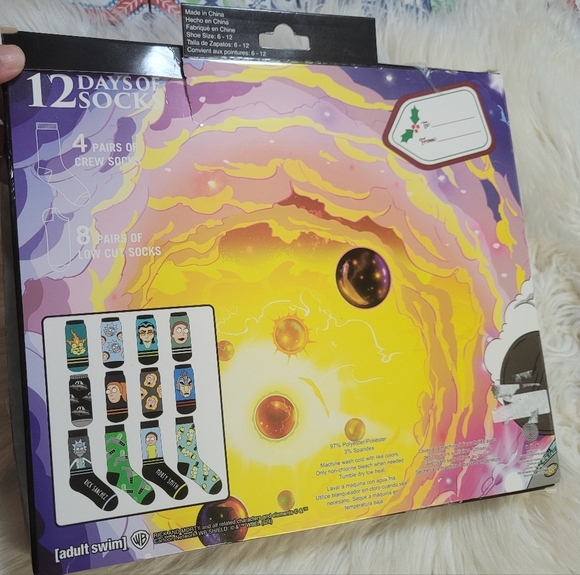 Rick and Morty 12 Days of Socks - Picture 2 of 4